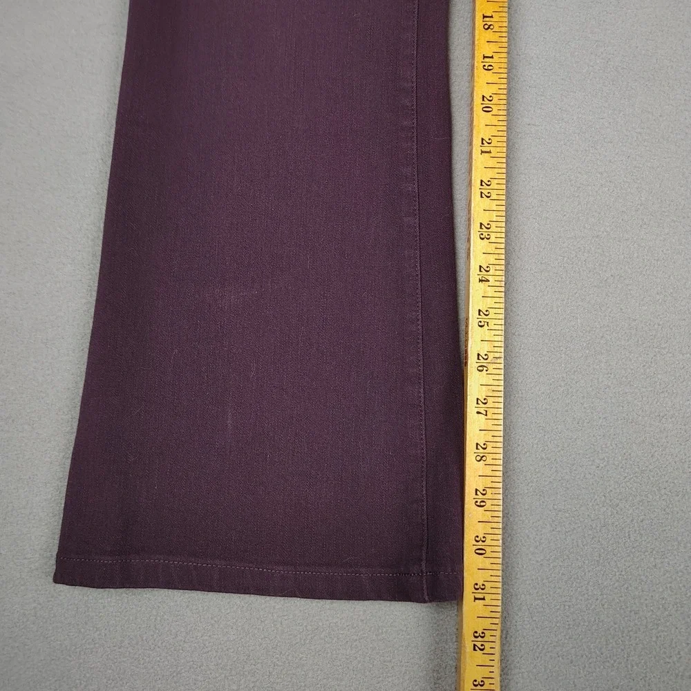 Betabrand Stretch Yoga Denim Jeans Small Plum Flare Leg Career Casual 31 Inseam